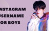 instagram username for boys